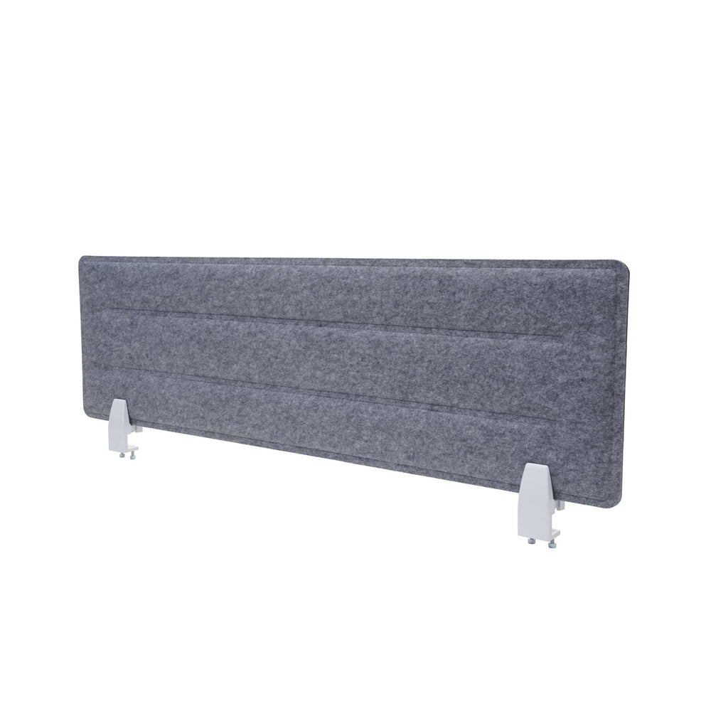 Schreibtisch Trennwand grau 100x30cm Schallschutz & Pinnwand
