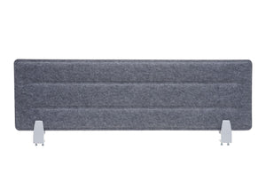 Schreibtisch Trennwand grau 100x30cm Schallschutz & Pinnwand