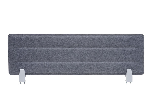 Schreibtisch Trennwand grau 100x30cm Schallschutz & Pinnwand
