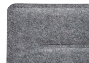 Schreibtisch Trennwand grau 100x30cm Schallschutz & Pinnwand
