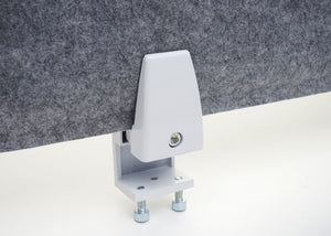 Schreibtisch Trennwand grau 100x30cm Schallschutz & Pinnwand