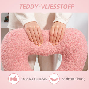 Schreibtischstuhl ergonomisch gepolstert mit Herz Rückenlehne rosa