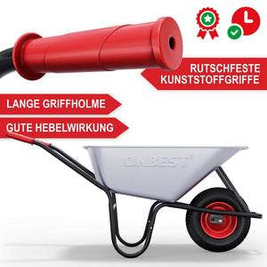 Schubkarre 100L Wanne mit 250kg Tragkraft