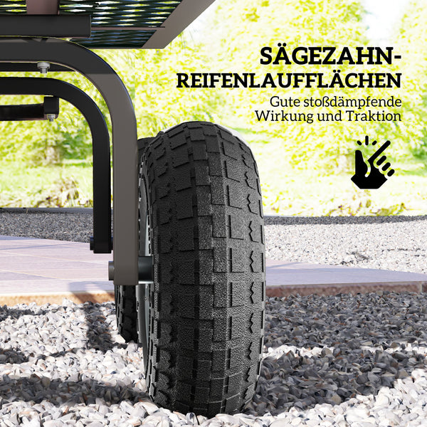 Schubkarrenrad Ersatzrad Vollgummi mit Kugellager 4er Set