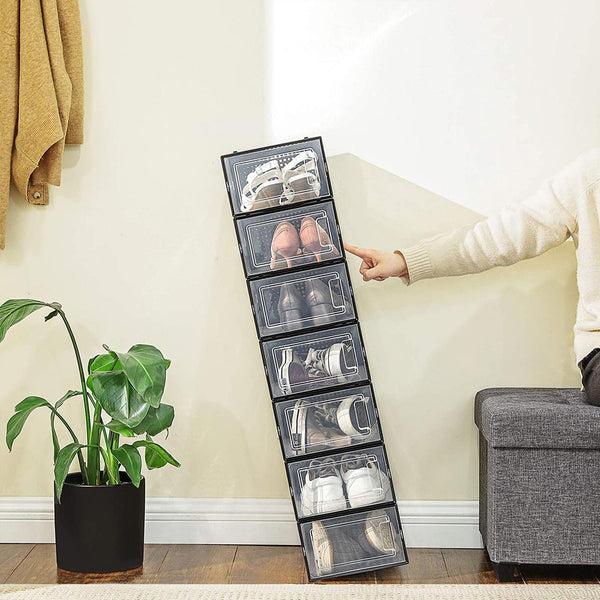 Schuhbox 18er-Set Schwarz