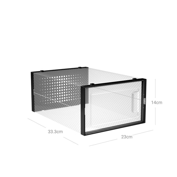 Schuhbox 18er-Set Schwarz