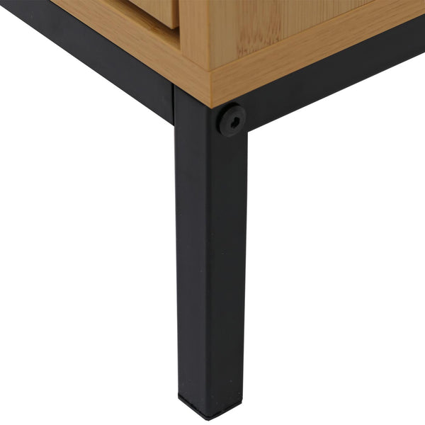 Schuhkipper Schuhregal 3 Kippfächer Ablage 125x60x25cm Bambus-Optik