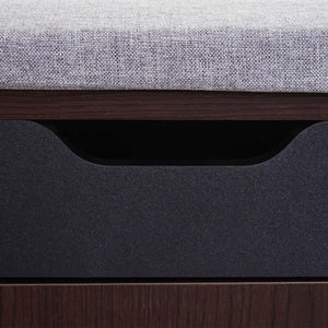Schuhkommode JAM-A27 Sitzmöglichkeit 53x110x30cm dunkelbraun