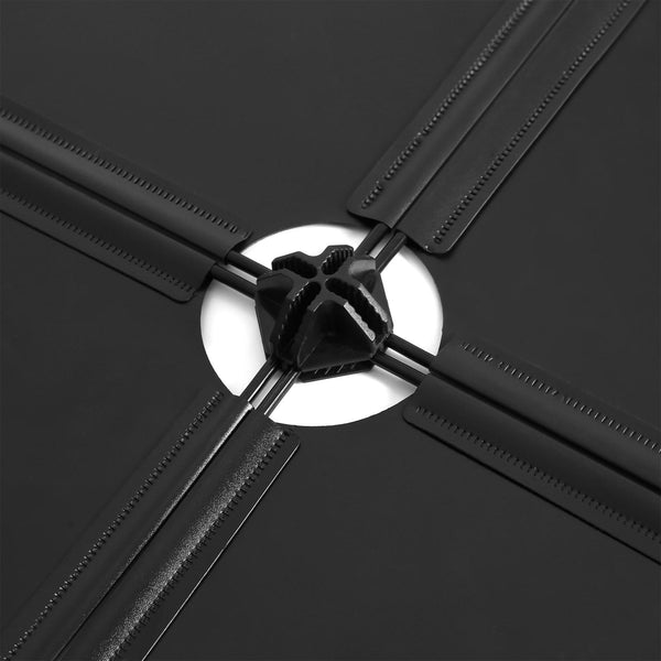 Schuhregal DIY Modulares Regal 10 Fächer Kunststoff Schwarz