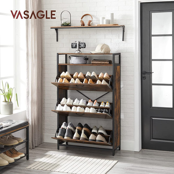 Schuhregal mit 6 Fächer aus Kunststoff