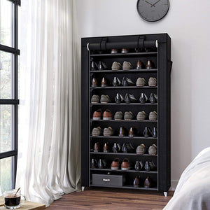 Étagère à chaussures avec couvercle 88x28x160cm