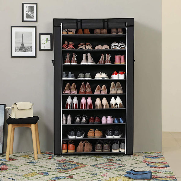 Étagère à chaussures avec couvercle 88x28x160cm