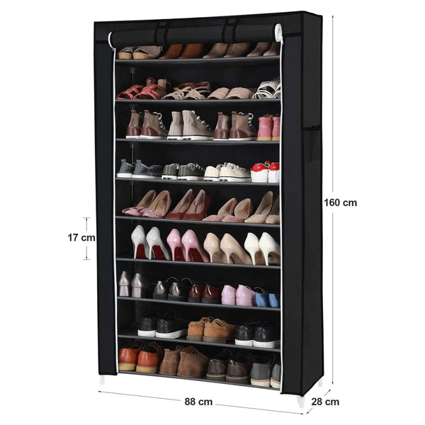 Étagère à chaussures avec couvercle 88x28x160cm