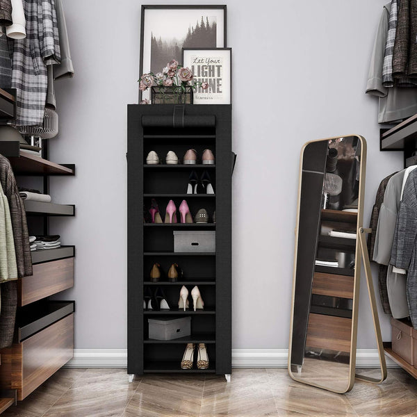 10-tier shoe rack/shoe cabinet
