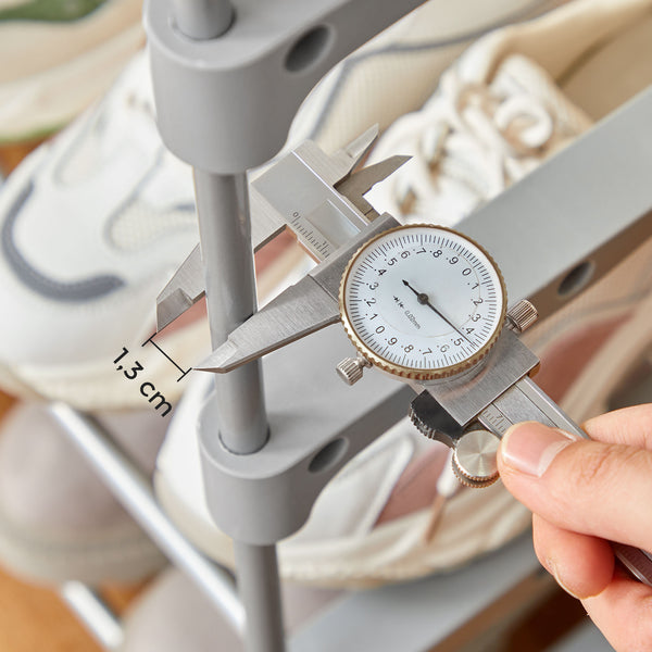 Schuhregal Schuhständer 10-stufig Grau
