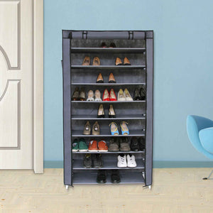Schuhschrank Schuhregal mit Abdeckung