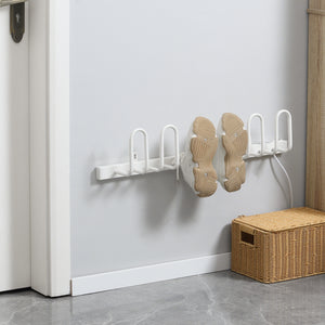 Schuhtrockner elektrisch zur Wandmontage für mehrere Schuhe weiss