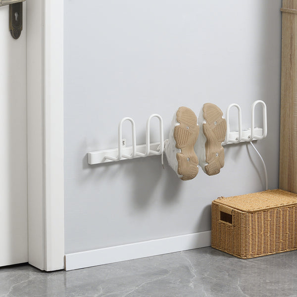 Schuhtrockner elektrisch zur Wandmontage für mehrere Schuhe weiss
