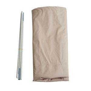 Schutzhülle für Ampelschirm bis 3m Abdeckhülle mit Reissverschluss creme