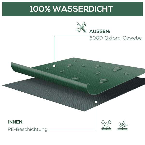 Protective cover for garden furniture 135x135x75cm Green
