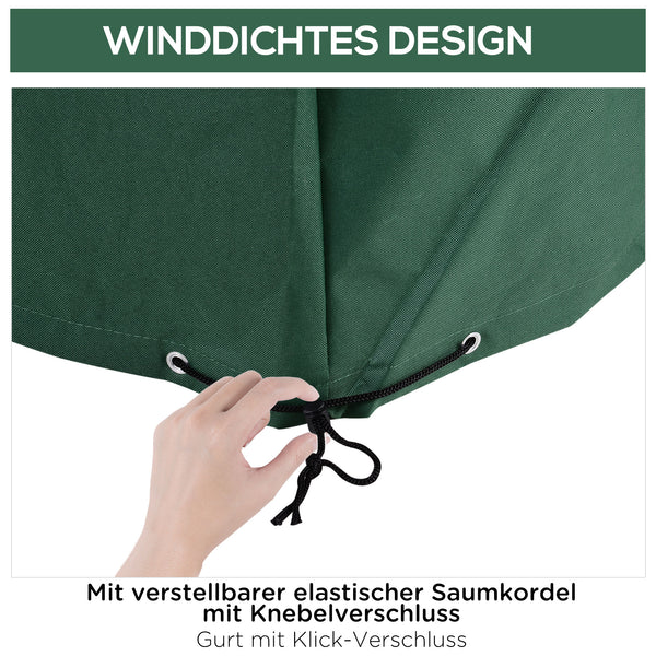 Protective cover for garden furniture 135x135x75cm Green