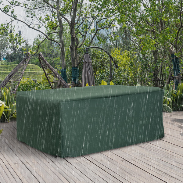 Schutzhülle für Gartenmöbel wetterfest 210x140x80cm grün