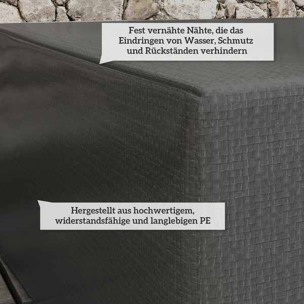 Schutzhülle für Gartenmöbel wasserdicht winterfest 235x190x90cm