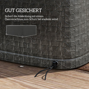Schutzhülle für Gartenmöbel wasserdicht winterfest 235x190x90cm