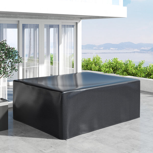 Schutzhülle für Gartenmöbel wasserdicht winterfest schwarz
