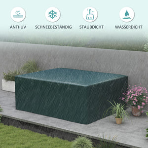 Schutzhülle für Gartenmöbel wasserdicht winterfest rechteckig