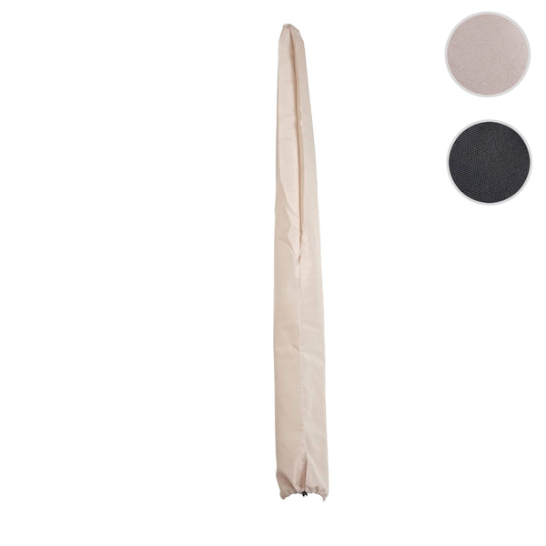 Schutzhülle für Holz-Sonnenschirm 3m Abdeckhülle mit Kordelzug creme