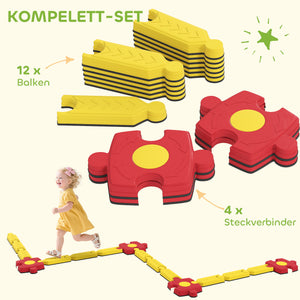 Schwebebalken flexibel zum Turnen für drinnen und draussen Kinder