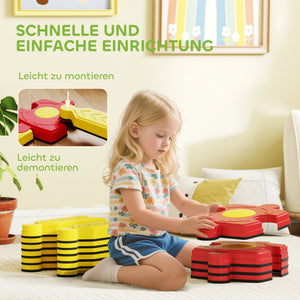 Schwebebalken flexibel zum Turnen für drinnen und draussen Kinder