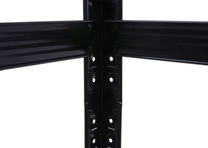 Schwerlastregal Stahl 875kg 5 Böden 200x120x60cm schwarz