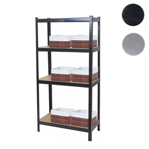 Schwerlastregal Werkstattregal 160x80x40cm bis 320kg mit 6 Körben schwarz