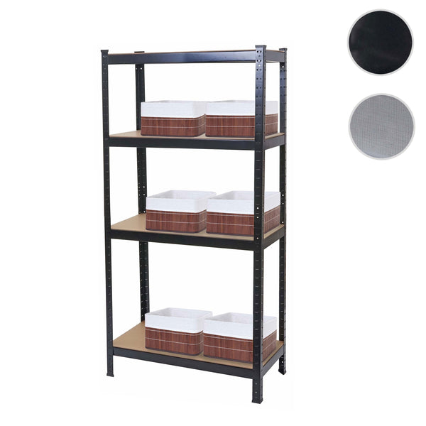Schwerlastregal Werkstattregal 160x80x40cm bis 320kg mit 6 Körben schwarz