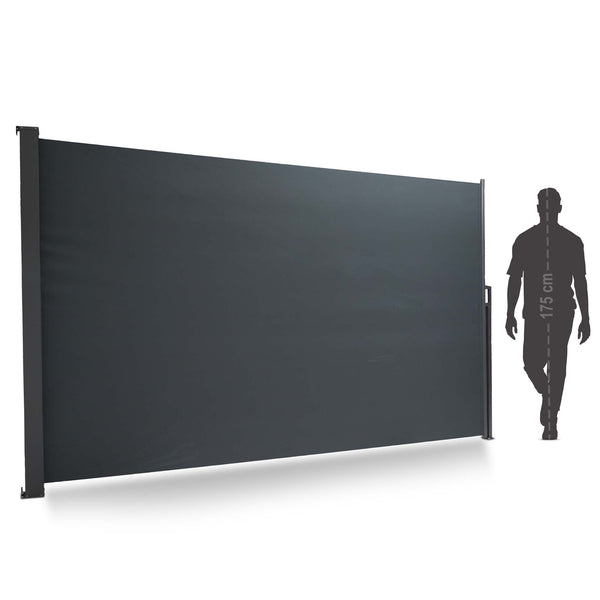 Tenda da sole laterale 180x300cm frangivento frangivista flessibile