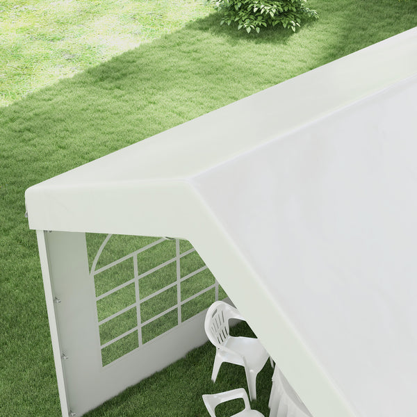Seitenteil für Pavillon 6x2m Ersatzwand Weiss