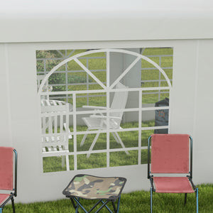 Seitenteil für Pavillon 6x2m Ersatzwand Weiss