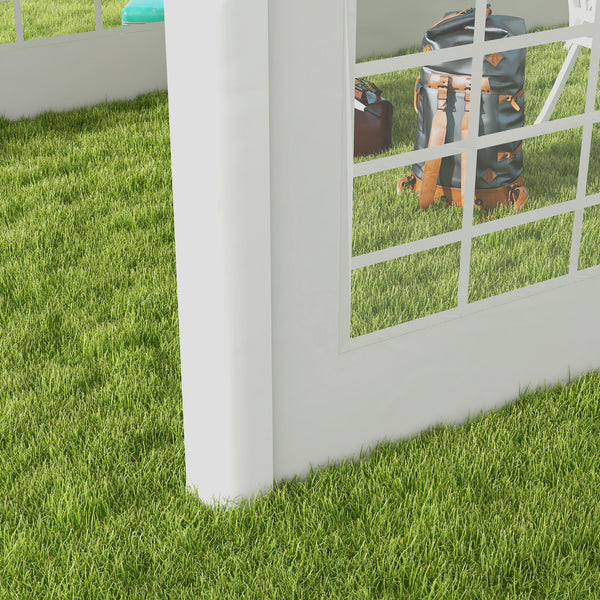 Seitenteil für Pavillon 6x2m Ersatzwand Weiss