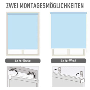 Senkrechtmarkise Balkon Sichtschutz mit Kurbel 200x120cm grau