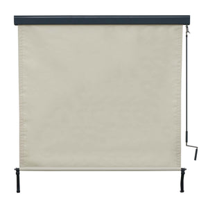 Senkrechtmarkise Sichtschutz Rollo UV-Schutz 250x180cm creme
