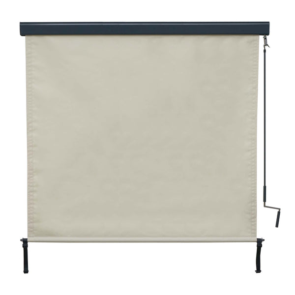 Senkrechtmarkise Sichtschutz Rollo UV-Schutz 250x180cm creme