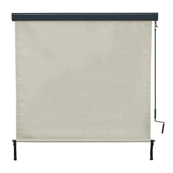 Senkrechtmarkise Sichtschutz Rollo UV-Schutz 250x180cm creme