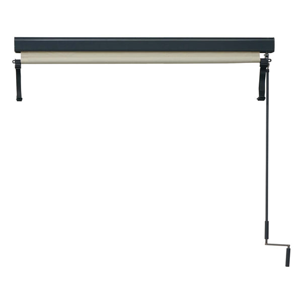Senkrechtmarkise Sichtschutz Rollo UV-Schutz 250x180cm creme