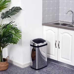 Sensor Mülleimer automatisch für Küche und Büro 30L Edelstahl
