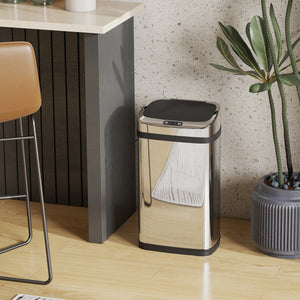Sensor Mülleimer automatisch für Küche und Büro 30L Edelstahl