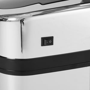 Sensor Mülleimer automatisch für Küche und Büro 30L Edelstahl