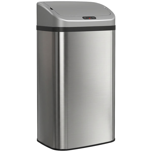 Sensor-Mülleimer automatisch für Küche Büro 48L Edelstahl