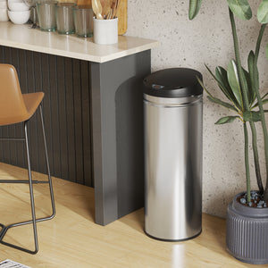 Sensor Mülleimer berührungslos für Küche Büro 50L Edelstahl